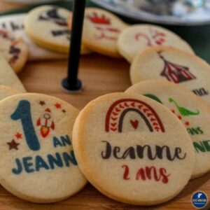 biscuits sablés personnalisés pour un anniversaire d'enfants