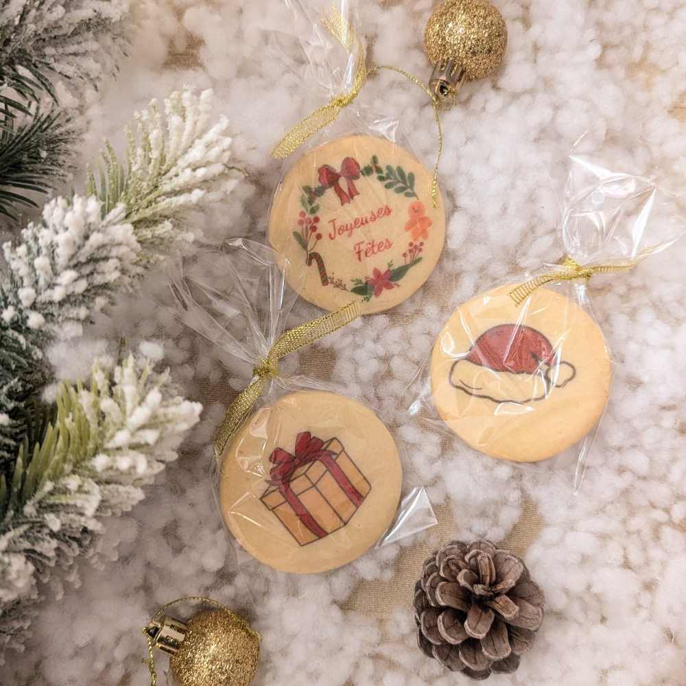 biscuit personnalisé pour les fêtes de Noël