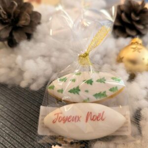 Calissons de Noël en sachet cadeau