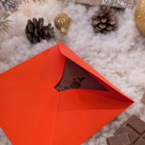 Tablette de chocolat personnalisée pour vœux de Noël