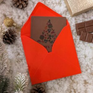 Tablette de chocolat au lait personnalisée pour Noël