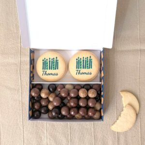 Biscuits personnalisés pour offrir en coffret