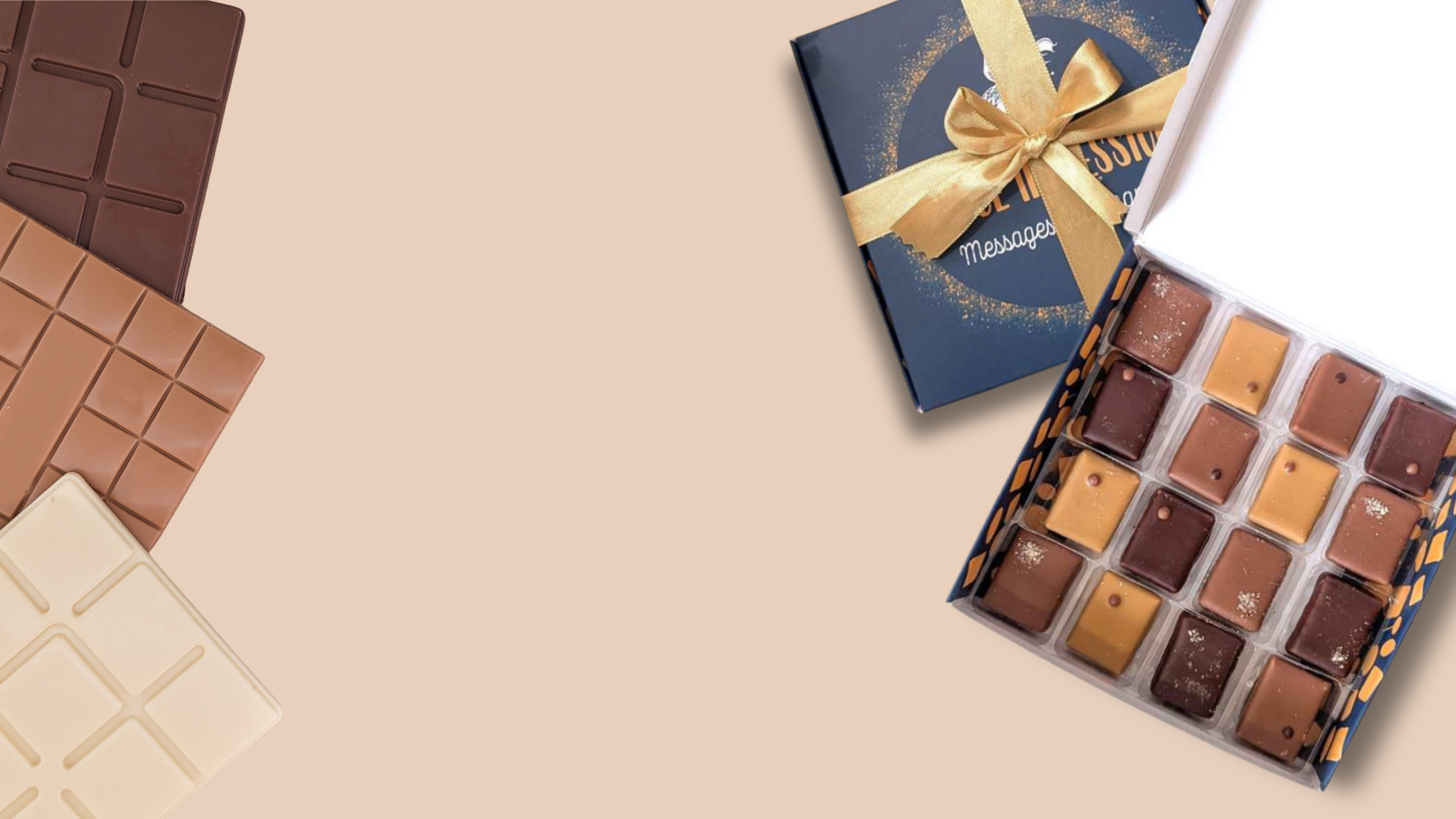 coffret de chocolats praliné à offrir