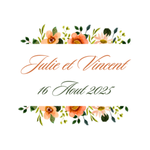 cadeau invité personnalisés pour le theme floral