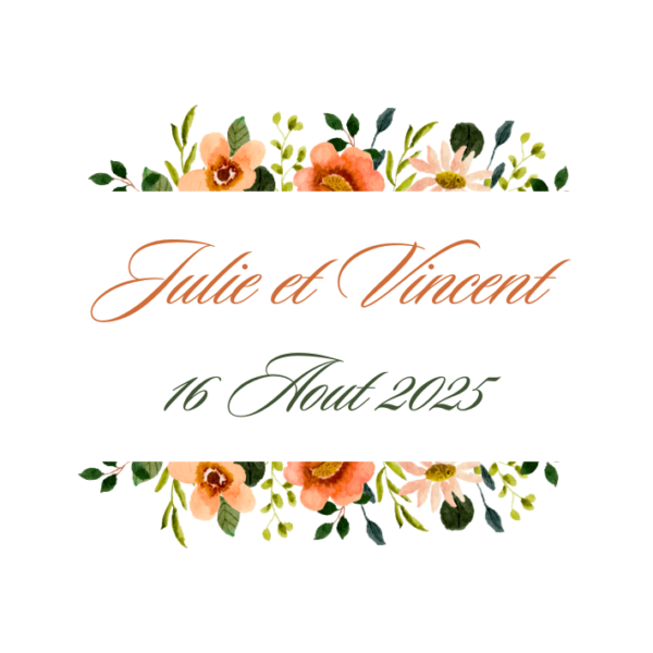 cadeau invité personnalisés pour le theme floral