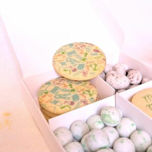 Amandes caramélisées cacao coco pour coffret cadeau maîtresse original