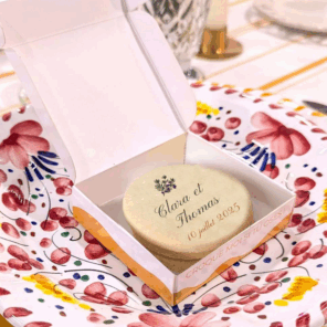 biscuit personnalisé mariage thème provençal