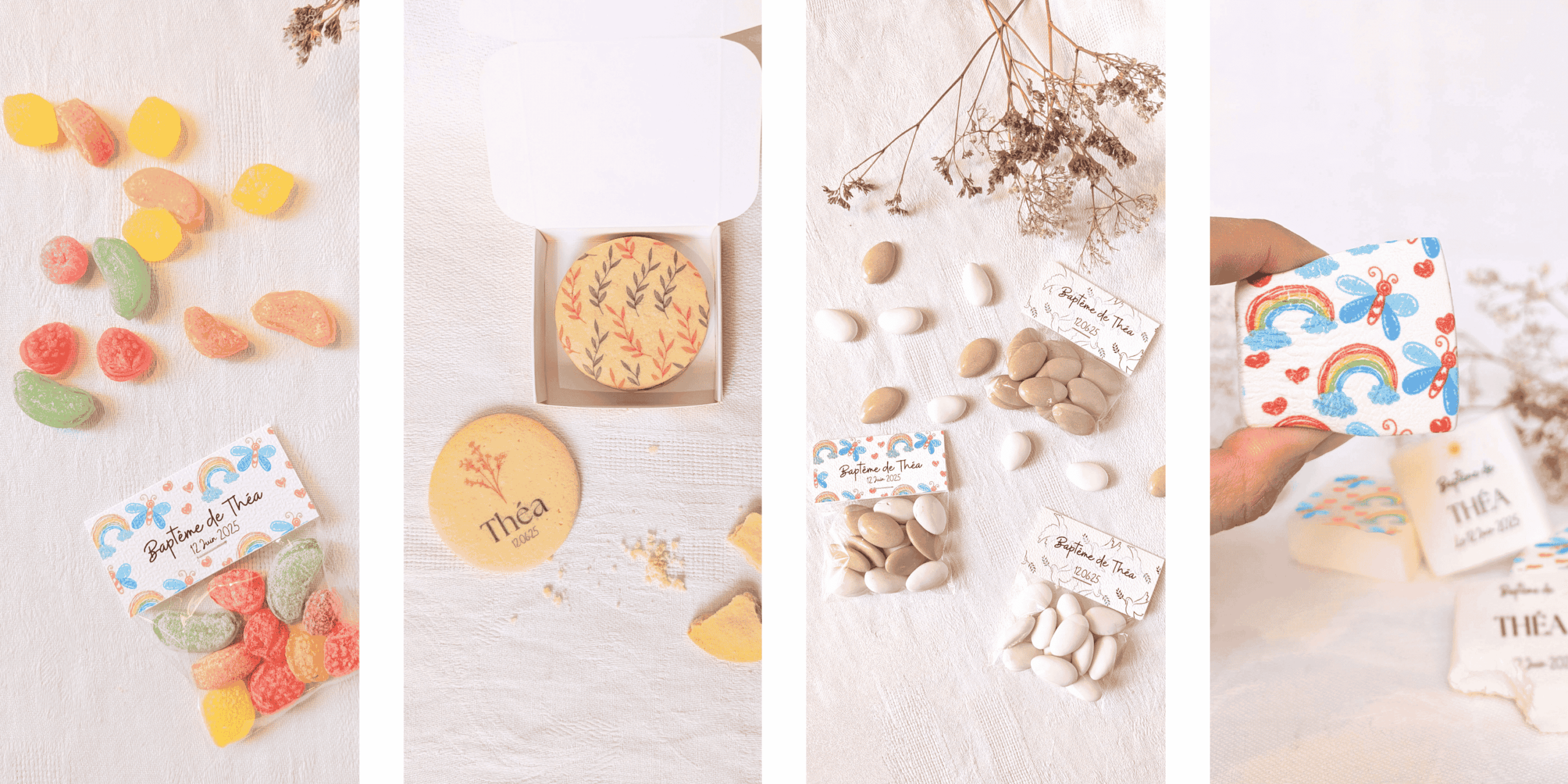 cadeaux personnalisés pour les invités du baptême