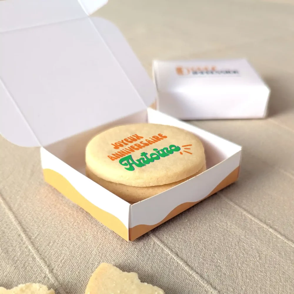 biscuits personnalisés anniversaire avec prénom et âge