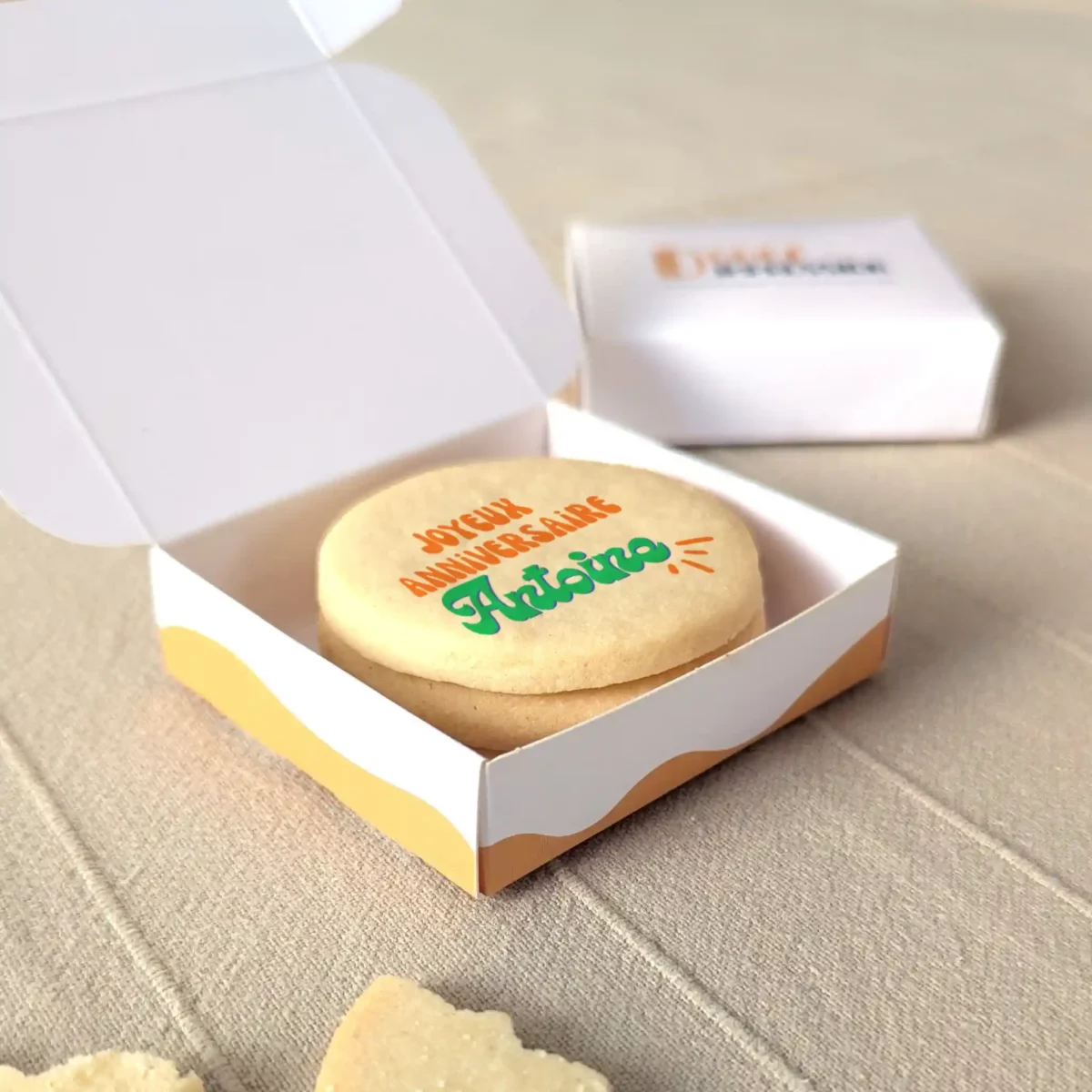 biscuits personnalisés anniversaire avec prénom et âge