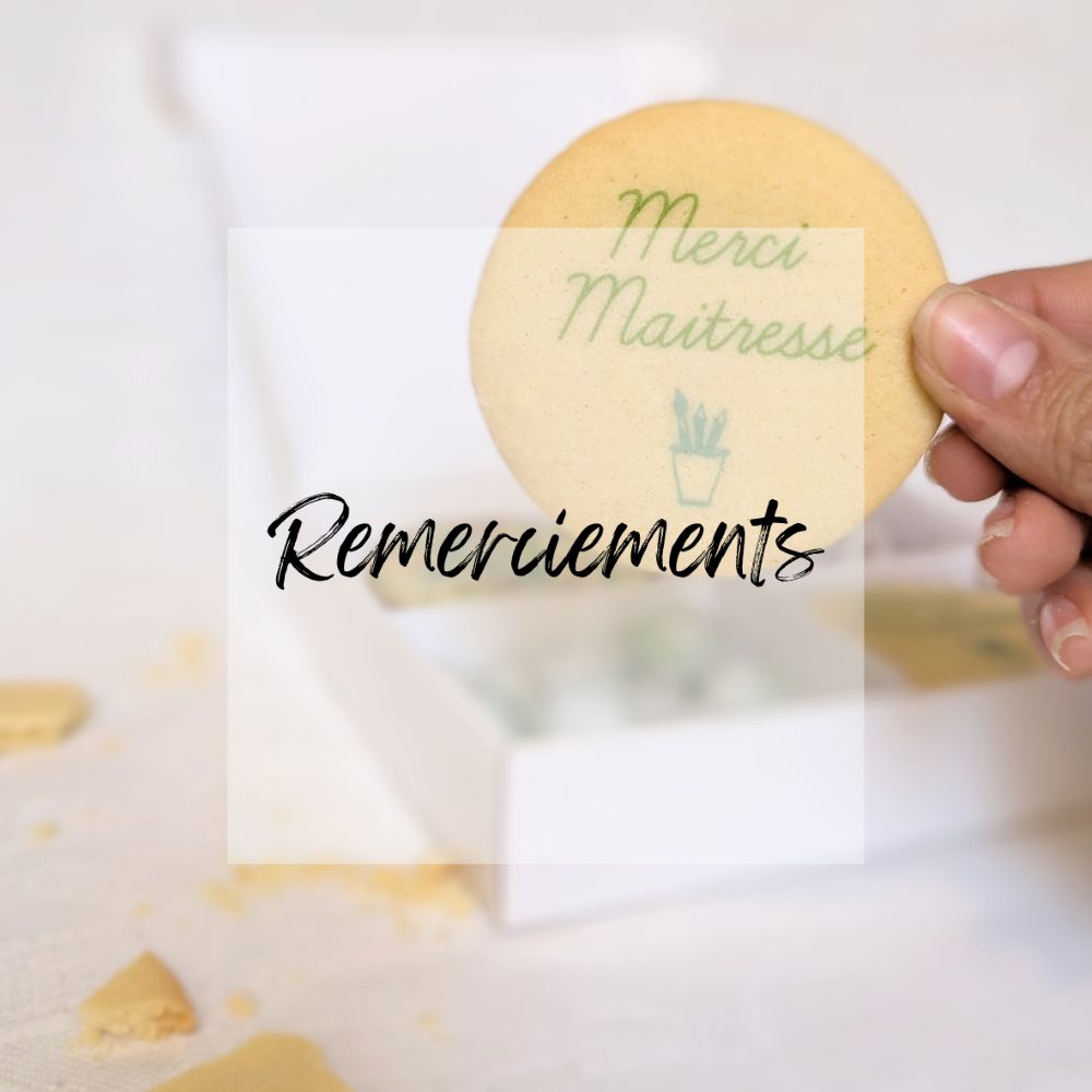 Coffret gourmand personnalisé pour dire merci