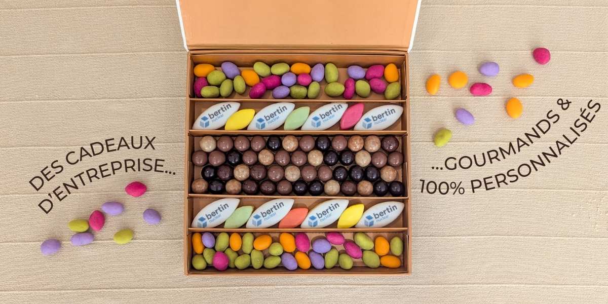 offret cadeau gourmand pour entreprise avec biscuits personnalisés au logo