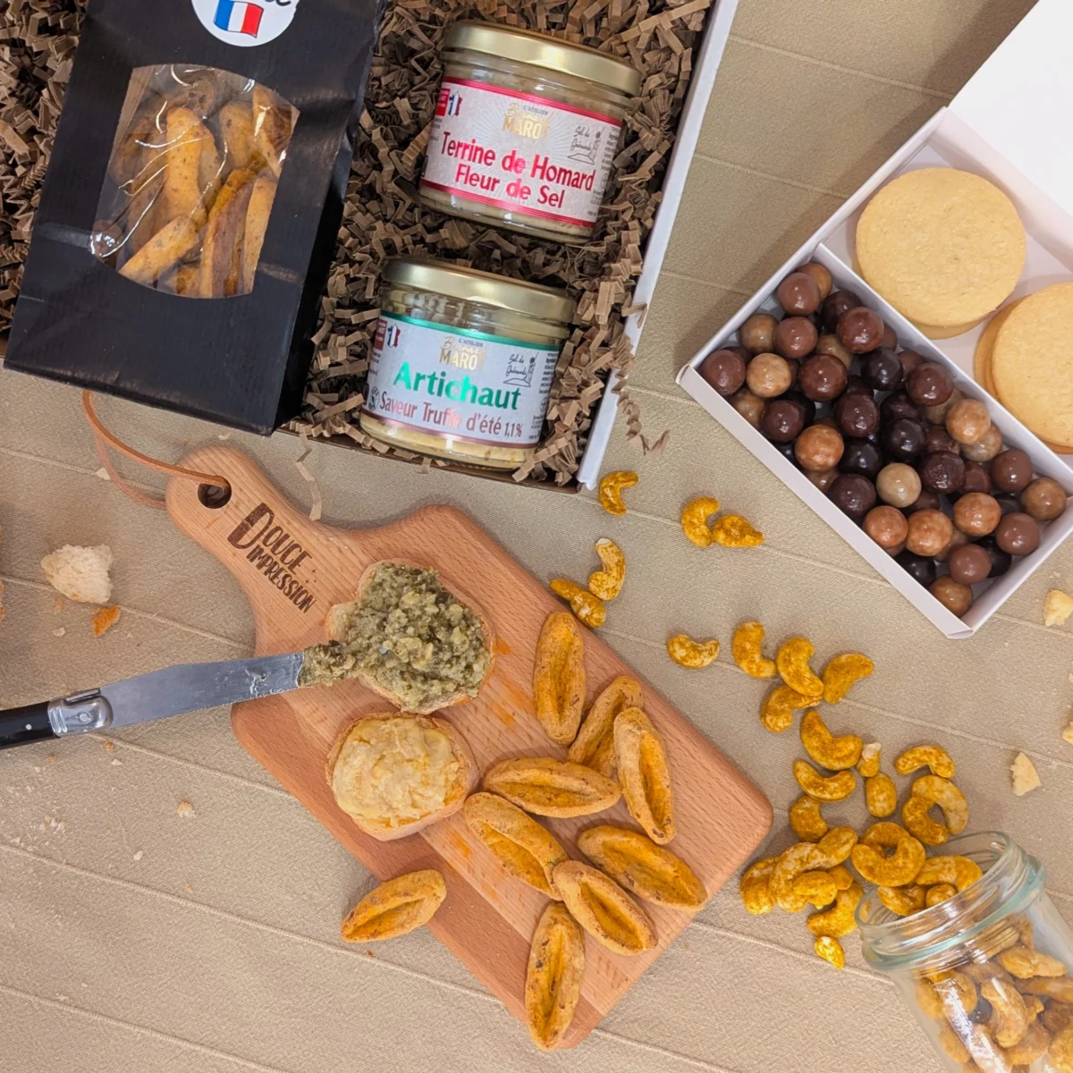 box gourmande noël coffret cadeau gourmand personnalisé